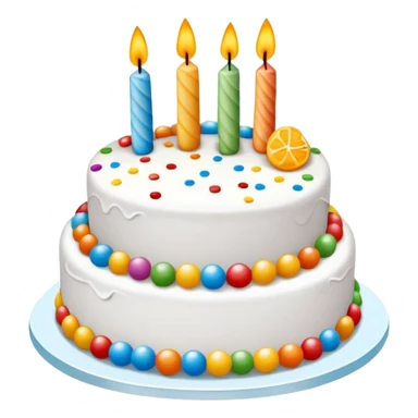 Um bolo de aniversário com o nome "Dinis" sticker