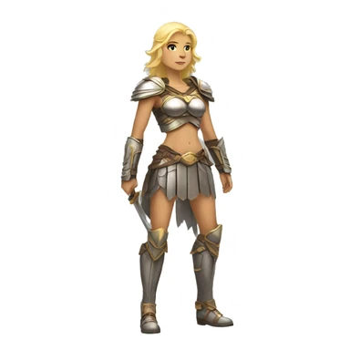 Blond Valkyrie full body sticker