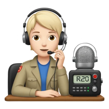 genera un logo da mettere come profilo su watsapp contenente come argomento un peratore di stazione radioamatore con sigla R20 facente parte del CANALE 8. Il logo deve essere ben fatto e ben definito sticker