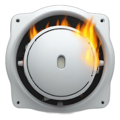 Artificial intelligence fire detector sticker