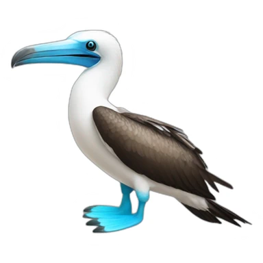 blue footed booby sticker