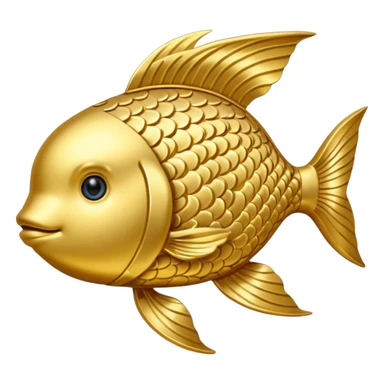 Gold Pisces symbol sticker