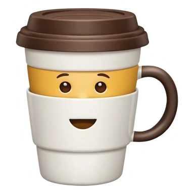 coffee cup with closed lid sticker