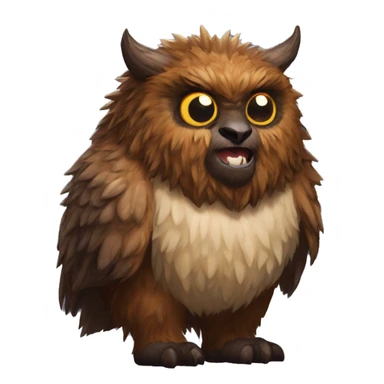 owlbear from Dungeons & Dragons super realistic sticker