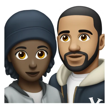 Drake and Kendrick Lamar  sticker