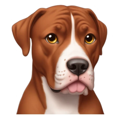 Clifford big red pit bull sticker