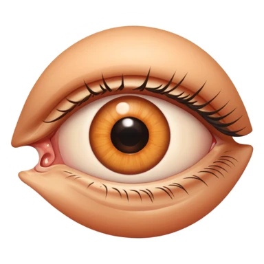 The foot emoji but everything EXCEPT the toes are the eye emoji sticker