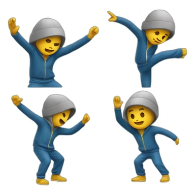 quelqu’un qui fait un dab sticker