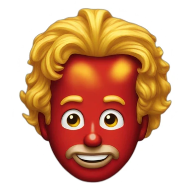 ronald mcdonald trump sticker