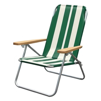 forest green and white lawn chairf sticker