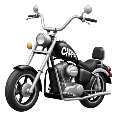 the word Chopper in graffiti sticker