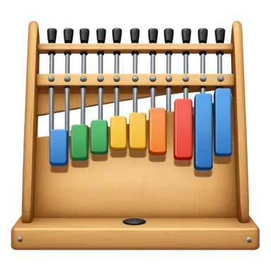 wooden glockenspiel instrument sticker