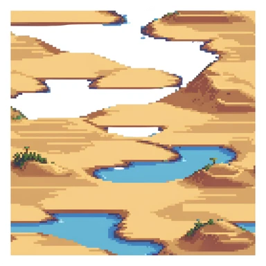 bright orange sand dunes with clear sky sticker