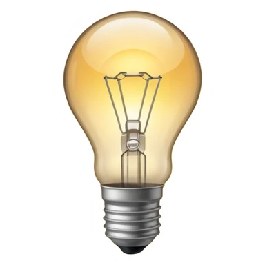simple lightbulb sticker