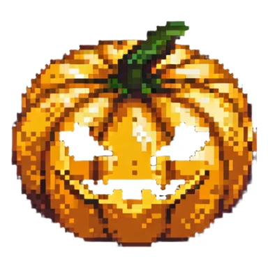 sweet pumpkin fruit, no face, no jack-o-lantern sticker