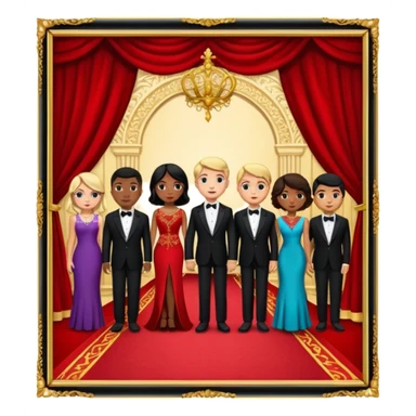 red carpet and crowd sticker