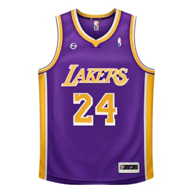 los angeles lakers jersey sticker