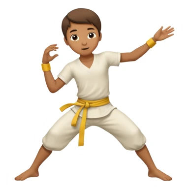 Faça um menino jogando capoeira  sticker