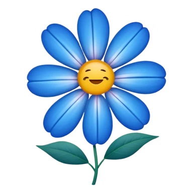 Una flor azul sticker