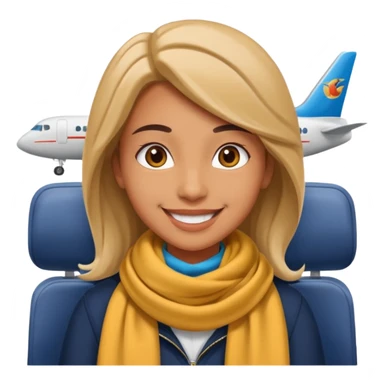 Create two emoji characters.

Left: a stressed student preparing for IELTS, holding books and coffee, tired face, exam stress.

Right: a happy confident student after IELTS, traveling abroad, airplane, university, freedom, smiling.

Style: Apple emoji, clean, simple, white background. sticker