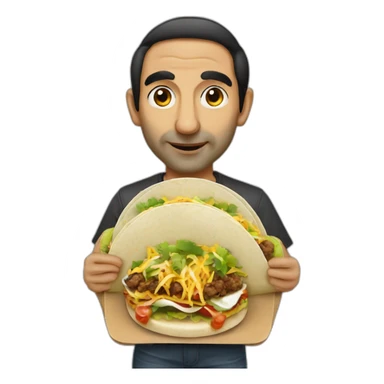 Zemmour qui mange un tacos sticker