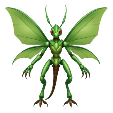 Flygon-Scyther-Fakémon-hybrid-creature (full body)  sticker