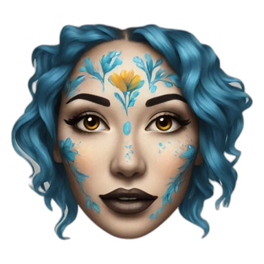 woman-bodyart sticker