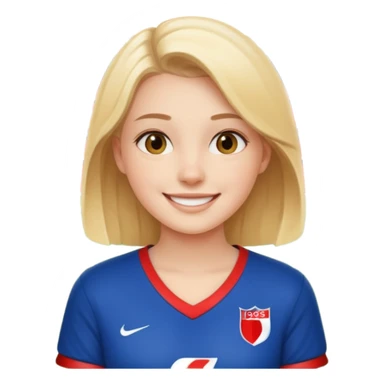 girl watching football game sticker