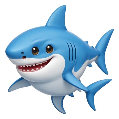 black Baby Shark sticker