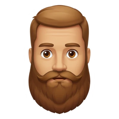 Guy with a really huge beard sticker