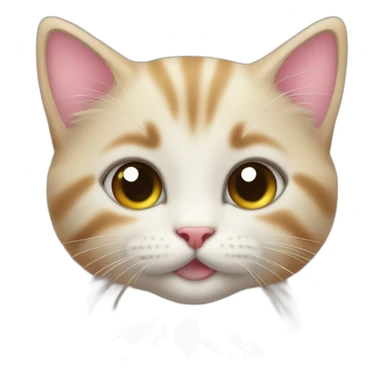 Kitten with heart sticker