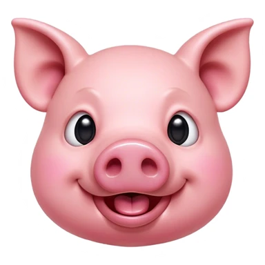 Cinematic Comical Pig Portrait Emoji, Head tilted dramatically with an exaggeratedly amused expression, featuring a striking rosy-pink hide with a playful snout and wide, expressive eyes filled with playful disbelief, Simplified yet hilariously expressive features, highly detailed, glowing with a slightly sassy glow, high shine, dramatic yet playful, stylized with an air of cheeky mischief, bright and endearing, soft glowing outline, capturing the essence of a spirited and over-the-top pig, so meme-worthy it feels like it could oink its way into internet fame instantly! sticker