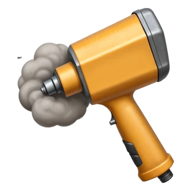 Pneumatic hammer swinging dust cloud around it sticker