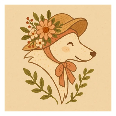 Give the Overwolf logo a cute cottagecore makeover sticker
