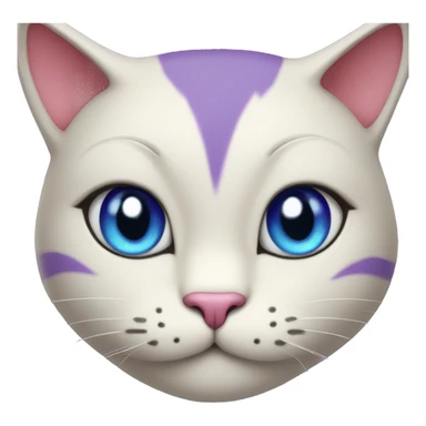 purple cat alice in wonderland sticker