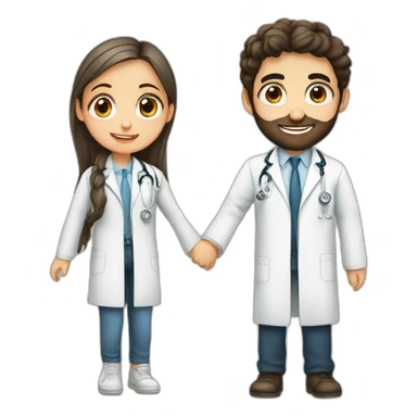 A Jewish girl friendship with ophthalmologist Arabic boy sticker