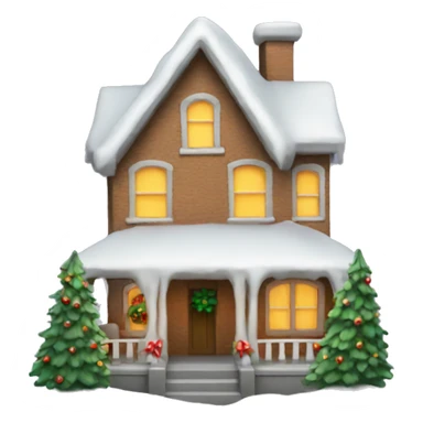 A Christmas house  sticker