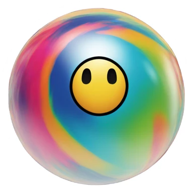 A bowling ball sticker