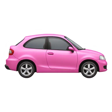 Pink car sticker