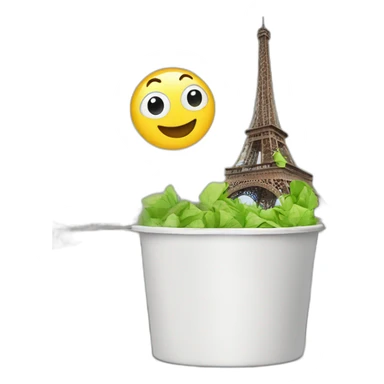 Paris dans une poubelle sticker