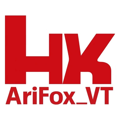 the H&K logo, except the letters say "AriFox_VT" sticker
