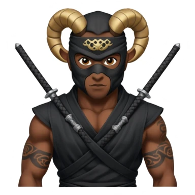 🥷🏾 usando este emoji crea otros que tengan los simbolos del zodiaco sticker