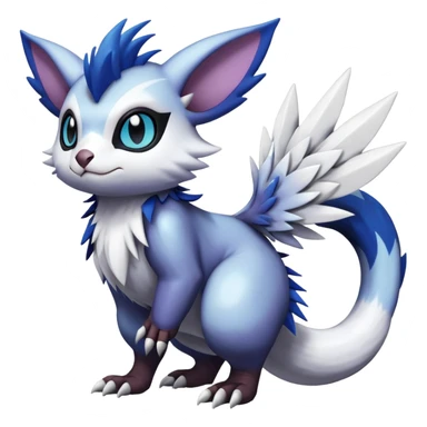 Shiny Furret-Absol-Noibat-Noivern-Hybrid (Full body) sticker