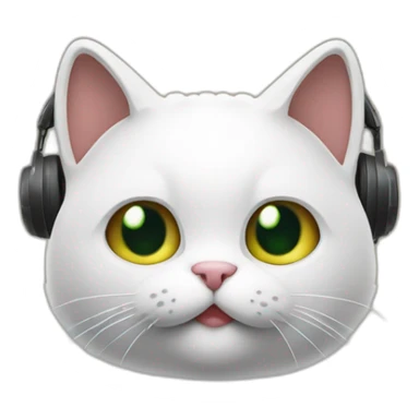 un chat qui boit de la bière est qui porte un casque de gaming sticker