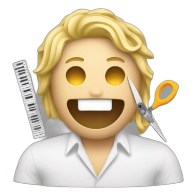 dj cutting waveform with scissors sticker