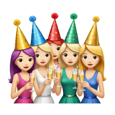 girls party in club sticker