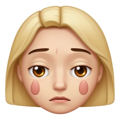 sad emoji with bruise under eye
no i would like skmilar to smiling face holding up tearsnot tears just bruise sticker