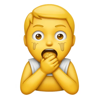 emoji choking themself sticker