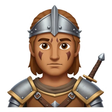Medieval inbred peasant mixed with warrior sticker
