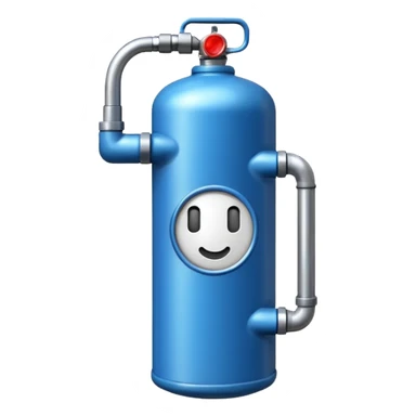 un cilindro de gas sticker